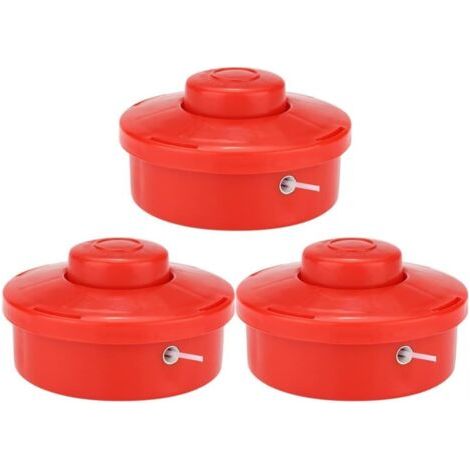 3-Piece Universal Trimmer Heads for Grass Trimmers, Replacement Heads for Brush Cutters, Chain Set, Cutting Brush Accessory, Power Tools for Garden, Lawn, and Patio