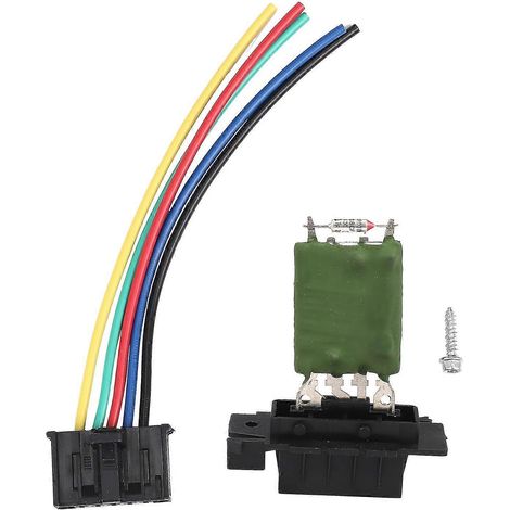 Résistance de ventilateur de moteur de chauffage avec faisceau de câbles de réparation pour Opel Corsa 13248240 77364061 (1/5)