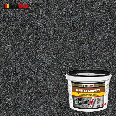 Buntsteinputz Mosaikputz BP 90 (schwarz, anthrazit) 15 kg Profi Qualität (1/2)