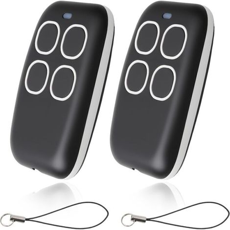 2PCS Télécommande Universelle Portail Garage de 280–868 MHz Universel 4 en 1 Multifréquence Porte Garage Rolling Code Telecommande Compatible avec Came TOP432EE/ EV/NA, Pile CR2032 Incluse (1/5)