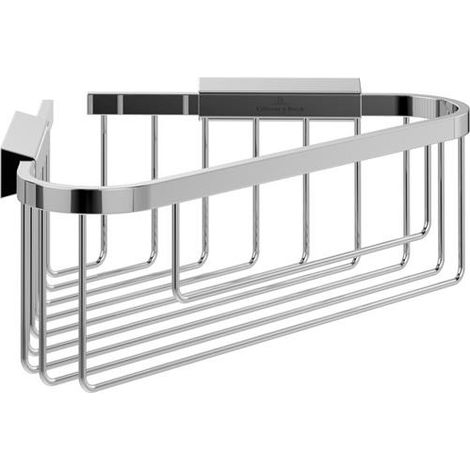 Villeroy & Boch Portaoggetti Doccia Angolare 260 x 206 x 82 mm - Cromo