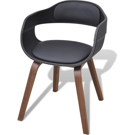 Maison Exclusive - Esszimmerstühle 6 Stk. Schwarz Bugholz und Kun