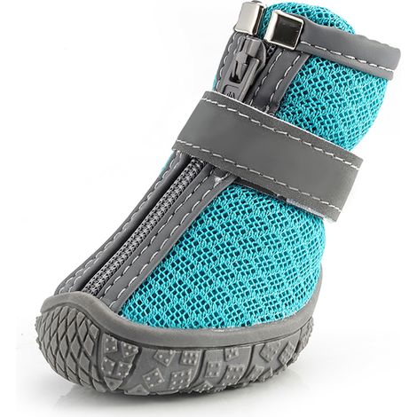 Chaussures pour petits chiens, bottines respirantes avec bandes réfléchissantes, protection des pattes pour chiots, idéales pour la randonnée, l'escalade, la marche et le camping.