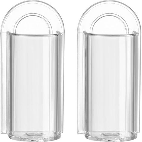 Zahnbürstenhalter – 2er-Pack – Halter für elektrische Zahnbürsten – Wandmontage ohne Bohren – Selbstklebende Wandhalterung (1/5)