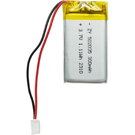 Direct supply of 502035 polymer lithium batteries, 300mAh capacity, for beauty devices and digital electronic products, 3.7V lithium batteries. (1/5)