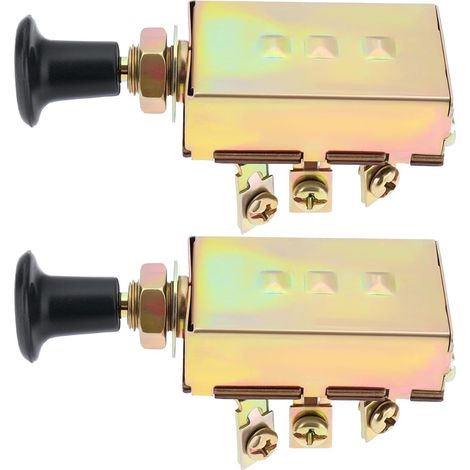 Lot de 2 interrupteurs de modification de phare de voiture à 3 étapes pour tracteurs, pelleteuses, automobiles et véhicules agricoles avec fusible 20 A (1/5)