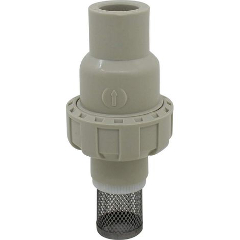 Clapet anti retour aspiration antiretour pvc 20 25 32 40 50 63mm clapet crepine a boule clapet pied plomberie pompe piscine (1/5)