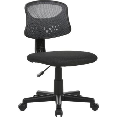 Sedia Girevole Operativa con Schienale Traspirante Pencil colore nero 43x48x77