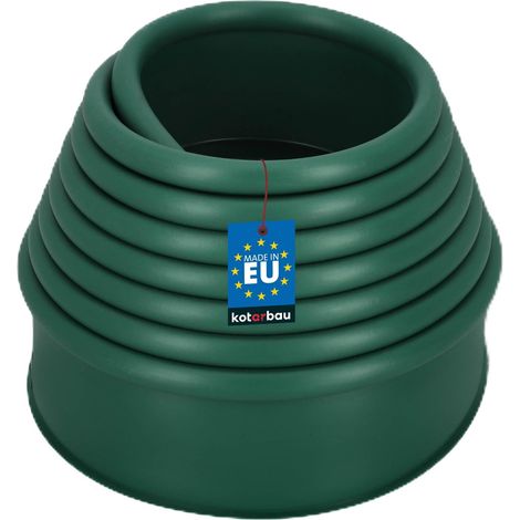 KOTARBAU® Bordure Jardin Exterieur 11cm x 6m, Bordure de Jardin Flexible, Bordure Jardin Plastique, Bordure de Gazon, Vert (1/5)