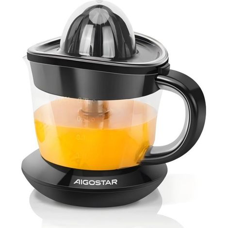 Presse-agrumes Aigostar 40W 0,7L, automatique pour oranges, citrons et mandarines, machine à jus frais, idéale pour la maison et les bébés (1/3)
