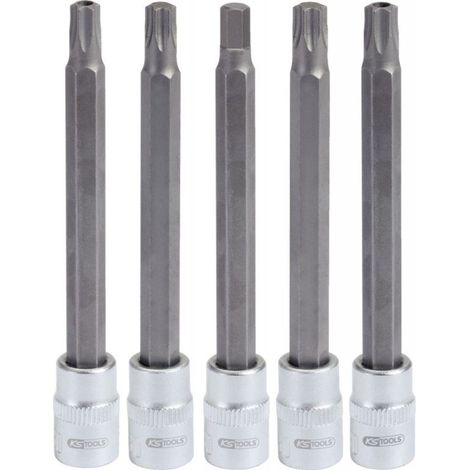 KS Tools 1/4" Spezial-Airbag-Bit-Stecknuss-Satz, 5-tlg - 140.2300