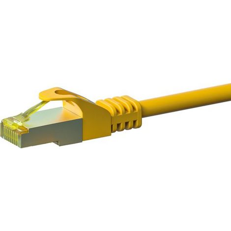 Câble de brassage Cat7 S/FTP (PIMF) - 15 mètres jaune - câble réseau - câble Internet - câble UTP - RJ45 - 10 000 Mbit/s (1/3)