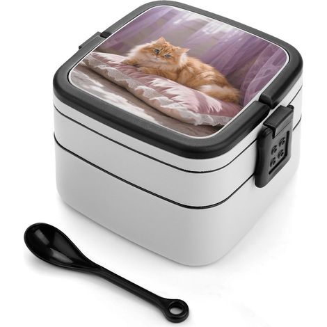 Boîte à bento empilable pour chats avec couvercles, lunch (1/5)