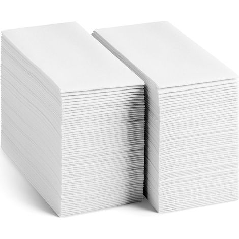 Lot de 100 serviettes jetables Servietto effet lin - Serviettes en papier douces et absorbantes, idéales pour la cuisine, la salle de bain, les fêtes, les mariages ou tout autre événement. (1/3)