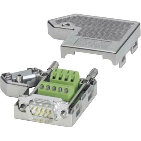Connecteur Sub-D Mâle Phoenix Contact 9 voies Montage sur câble Angle droit ( Prix pour 1 ) (1/5)