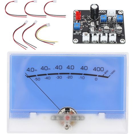 Panneau de mesure VU DB105-W avec rétroéclairage blanc, carte de commande de niveau sonore audio, testeur de puissance (1/5)