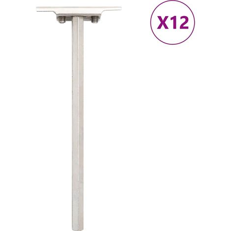 Supports d'étagères flottantes 12pcs invisible acier au carbone vidaXL (1/6)