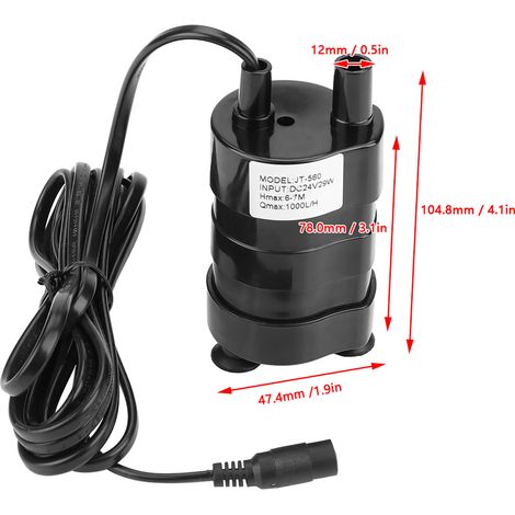 Pompe submersible CC sans balais 24 V JT-560