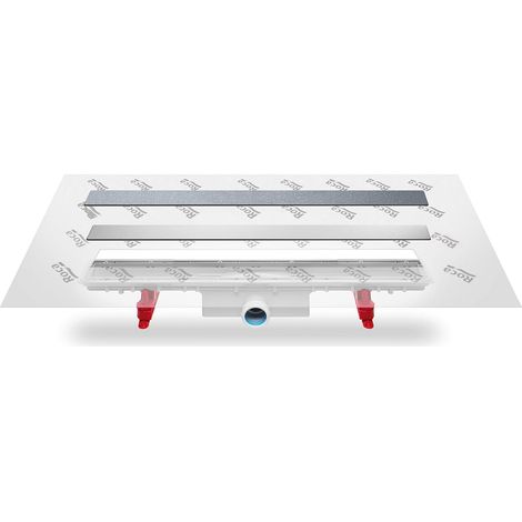 Roca a276128000 – Set di scarico con supporto per piastra in ceramica, non incluída) e tessuto geotessile Premontata
