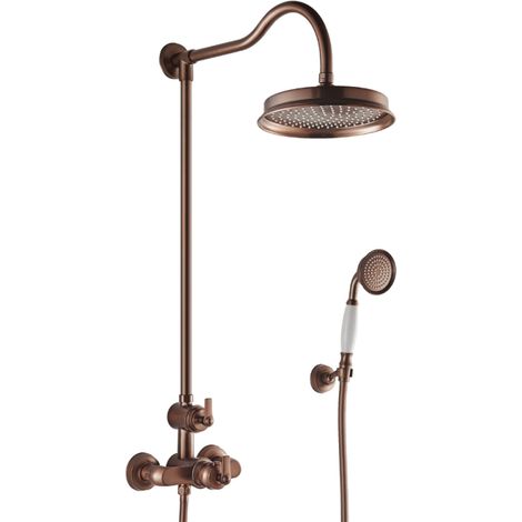Columna de ducha termostática retro Paini Lady's Auburn