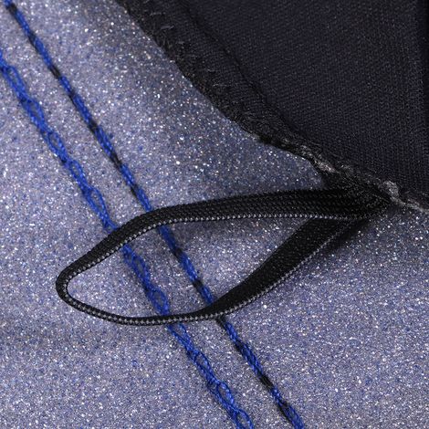 Set mit neun Fünfsitzer-Autositzbezügen, blau und schwarz (1/5)