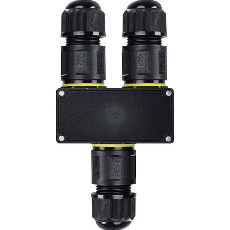 Connecteur en Y étanche - 3P - IP68 - 0,5-4,0mm² - 32A -