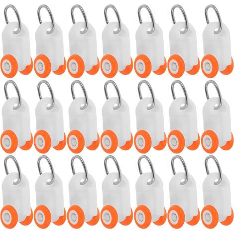 de 120 Galets de Rail Rideaux Doubles en Plastique Poulies (1/5)