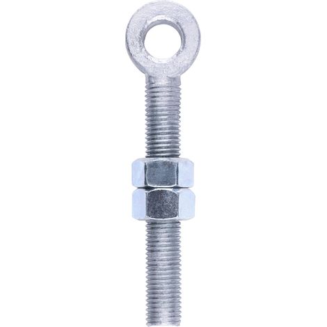 TIMCO Adjustable Gate Hinge Eyes with Nuts Hot Dipped Galvanised - M19 x 150