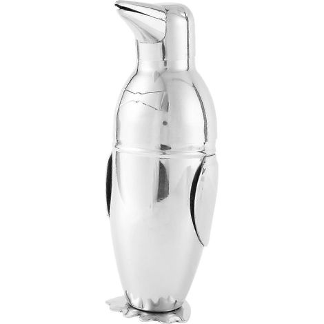 500-ml-Cocktailshaker, kreativer pinguinförmiger Barkeeper-Shaker aus Edelstahl, für Cocktails und Weingetränke. (1/5)
