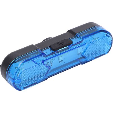 Feu arrière vélo étanche 360 degrés rotatif lampe LED de signalisation vélo 4 modes bleu (1/5)