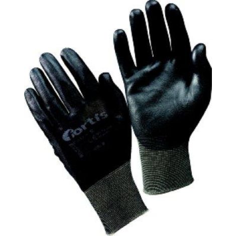 Handschuh Fitter S, PU/Polyamid,schwarz, Gr.10 FORTIS (1/5)
