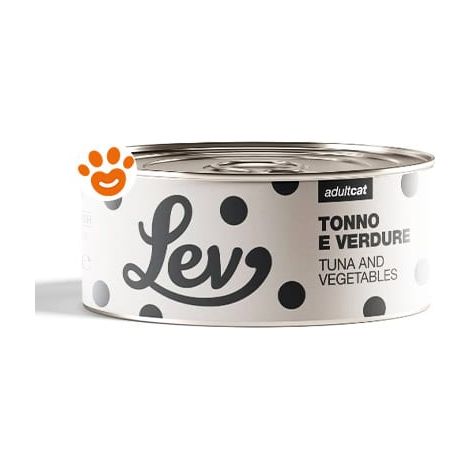Lev Cat Adult Tonno Verdure - Lattina 140 Gr -