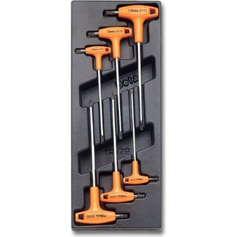 Beta T55 Chiavi a t torx con termoformato rigido (1/3)