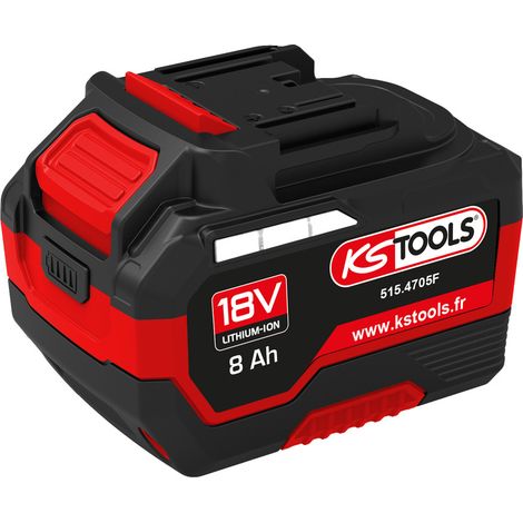 KS Tools - Batterie lithium-ion - batterie 18v - pour outillage électroportatif - 8Ah - 515.4705F