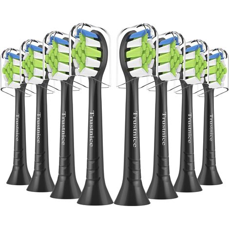 Têtes de Brosse à Dents de Rechange Compatible avec Sonicare, Brossettes pour manches Snap-On, 8 Unités (1/5)