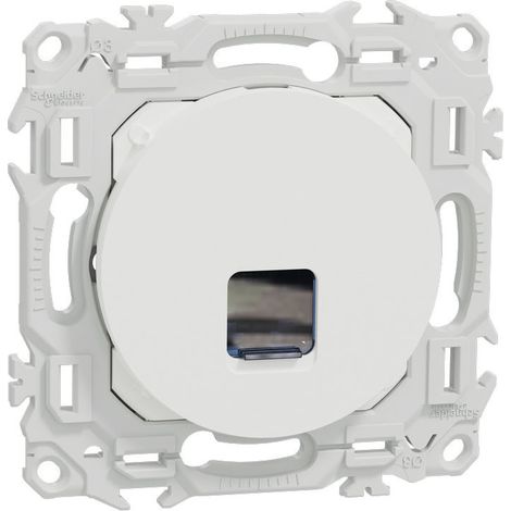 Prise RJ45 - Cat.6 UTP grade 1 à 2 - Odace 2025 - S920475 - Schneider - Blanc craie