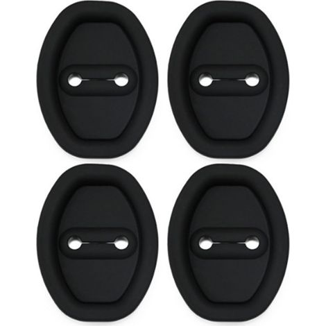 Cache Serrure Portiere Voiture pour MG ZS Hybrid+ Luxury 2024-2026 Protection Silicone Anti Rouille Amortisseur Bruit Gâche Serrure Bouchon Accessoires Intérieur Auto (1/5)