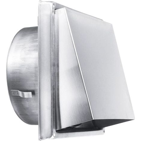 Grille d'Aération en Acier Inoxydable 150 mm -Résistante aux Intempéries sans Clapet Anti-Retour-Parfaite pour Sèche-linge,Hottes, Ventilations,Conduits d'Échappement (1/5)