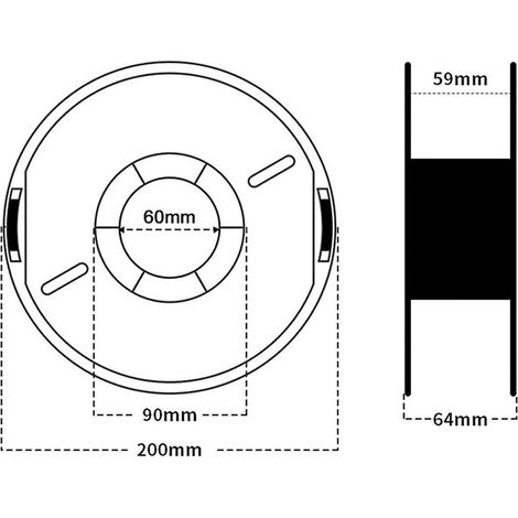 3D-Druckzubehör PLA-Zubehör 1,75 mm/1 kg 3D-Druckerfilament 1 kg Spule 3D-Druckerzubehör,B (1/5)