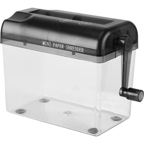Coupe-papier manuel mini A6 gris pour bureau, maison, école - déchiqueteuse portable (1/3)