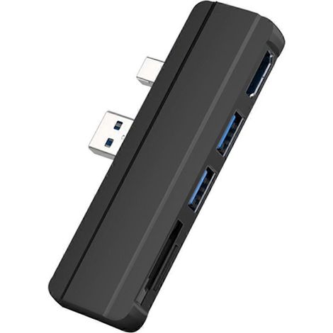 Station d'accueil USB 5 en 1 compatible HDMI 4K pour Microsoft Surface Pro 6, Pro 5 et Pro 4 (1/4)
