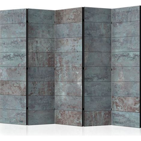 Paravento - Turquoise Concrete II [Room Dividers] - 225x172 (1/4)
