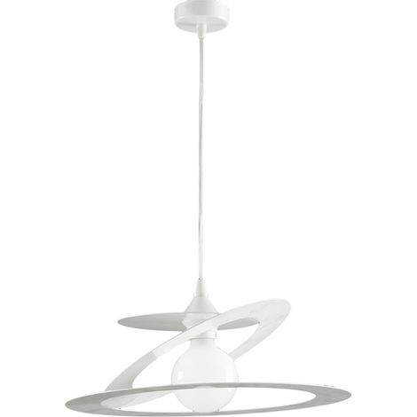 Lampadario a sospensione Bonetti Illumina Geko 1 luce bianco (1/3)