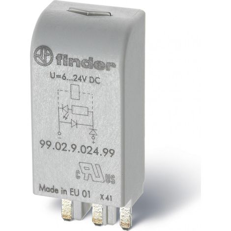 MODULE RC 28-60VAC/DC POUR SOCLE 9505 9404 9003 9203 9701 FINDER 115498