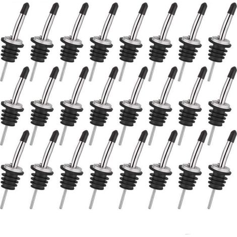 Bec Verseur - Inoxydable - 24 Pièces - Bouchon Anti-Poussière - Nettoyage à la Main - Professionnel (1/4)