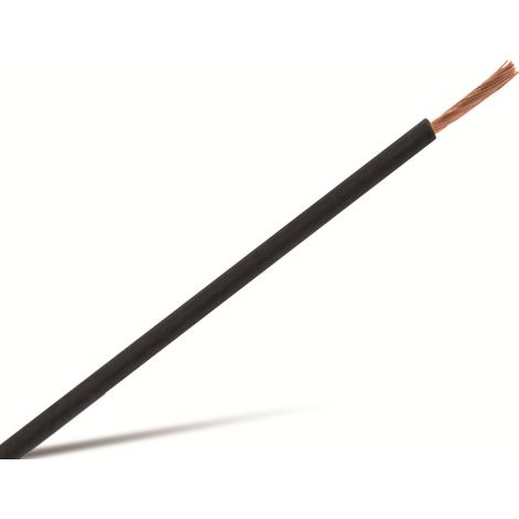Conducteur souple RAUTRONIC H07V-K 16 mm², 10 m, noir