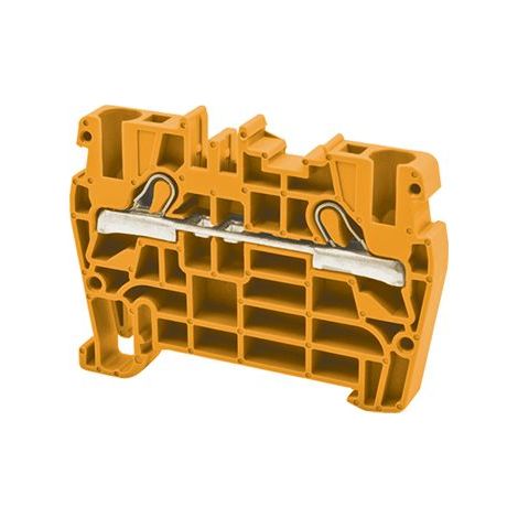 Borne de jonction à ressort 6mm² - pas 8mm - orange - type PushFit - IMO