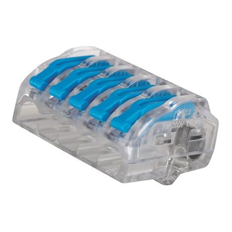 borne de connexion - a leviers - 5 entrées - 0.2 à 4 mm2 - boite de 300 - bizline 103415