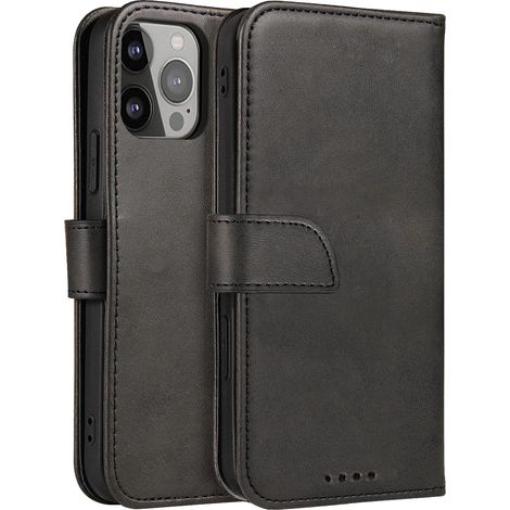 Étui magnétique à rabat pour Samsung Galaxy S25+ - Noir (1/5)