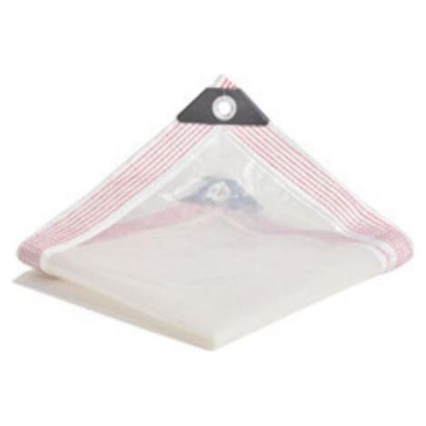 Bâche Transparente avec Oeillets - bache Transparentes Exterieur Plastique Serre avec Impermeable terrasse bâches de Protection étanche - pour extérieur Meubles de Jardin Tente - 2x3m (1/5)